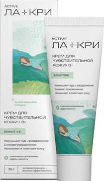 Ла-кри крем для чувствительной кожи от раздражений/зуда/покраснений 30г