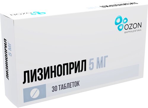 Лизиноприл Озон тб 5мг N 30