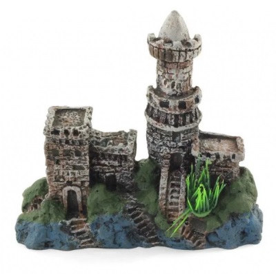Грот замок с лесенкой Laguna 18х5х16см