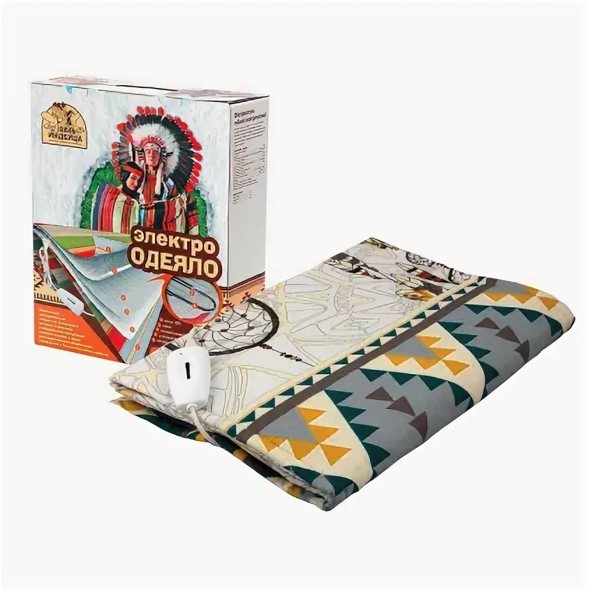 ПРОСТЫНЯ ЭЛЕКТРИЧЕСКАЯ "ДВА ИНДЕЙЦА" 50*145СМ