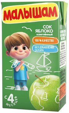 ФрутоНяня Малышам Сок яблоко осветленный 125мл
