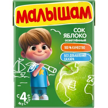 ФрутоНяня Малышам Сок яблоко осветленный 200мл