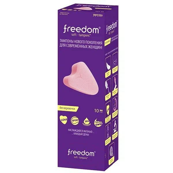 Freedom тампоны мягкие сердечко без веревочки mini N 10