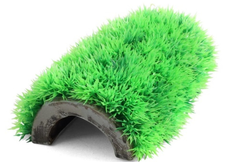 Грот-растение пещера для рыб зеленый Laguna 7см