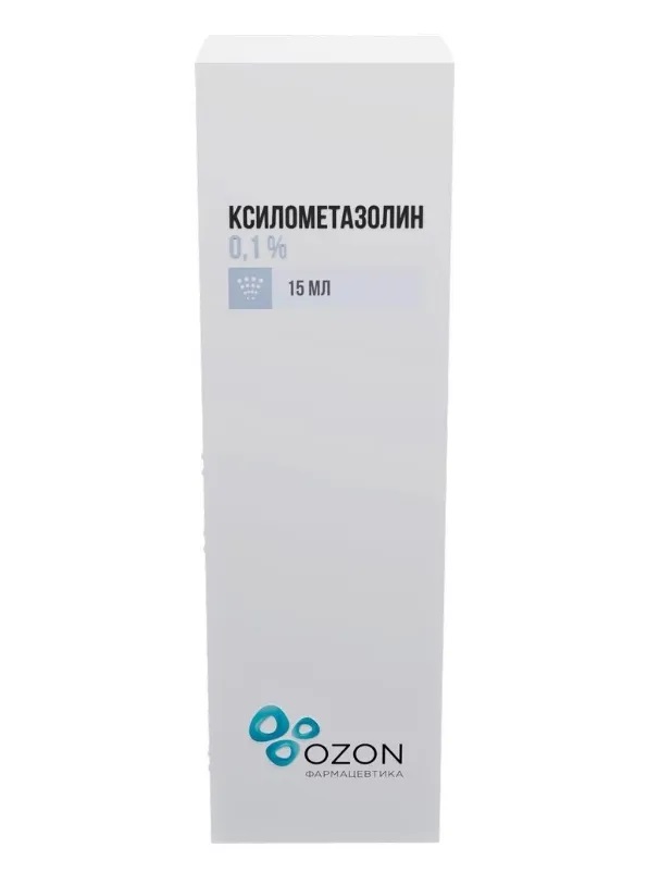 Ксилометазолин 0,1% спрей наз 15мл