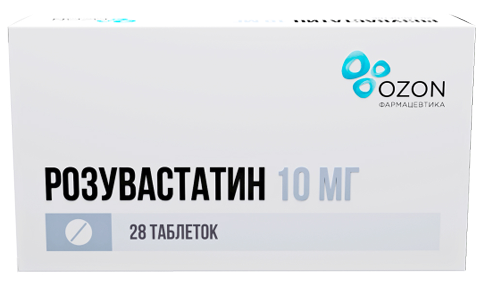 Розувастатин Озон таб п/о плен 10мг N 28