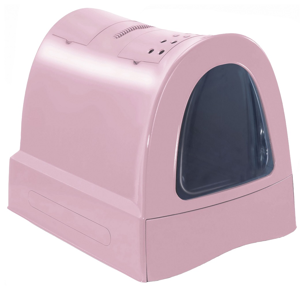 Био-туалет для кошек пепельно-розовый Imac zuma 40х56х42.5см