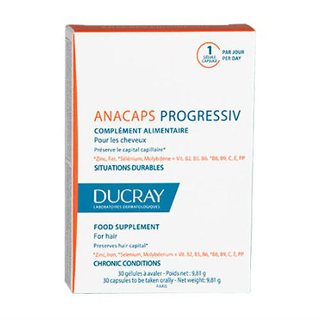 Ducray anacaps progressiv для волос и ногтей капсулы N 30
