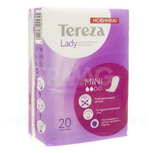 Tereza Lady mini урологические прокладки N 20