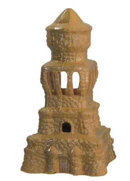 Декор маяк для аквариума 10х10х21см керамика