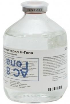 Аминостерил Н-Гепа р-р д/инфузий р-р д/инфузий 8% фл 500 мл N 10 (д/стационаров)