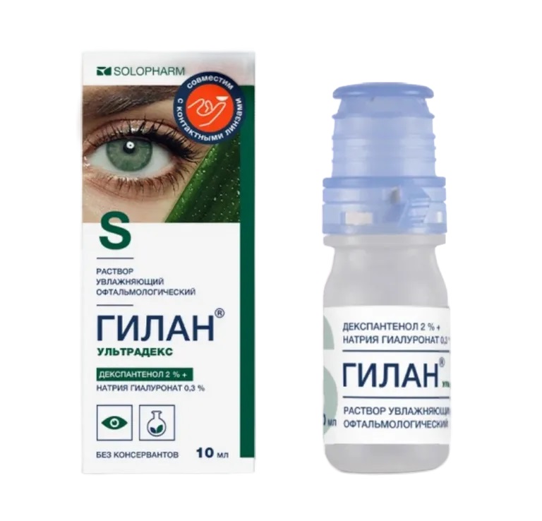Гилан Ультрадекс р-р офтал увлаж 2%+0.3% тюб-кап 10мл N 1