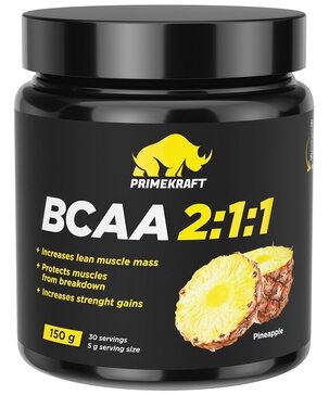 Prime kraft BCAA 2:1:1 смесь аминокислоты со вкусом ананаса 150г N 1