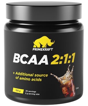 Prime kraft BCAA 2:1:1 смесь аминокислоты со вкусом колы 150г N 1