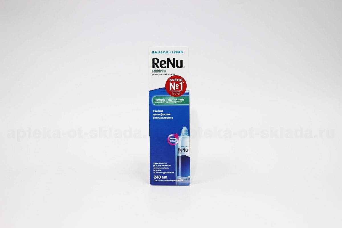 Раствор Renu MP с протеином очиститель для контактных линз 240мл