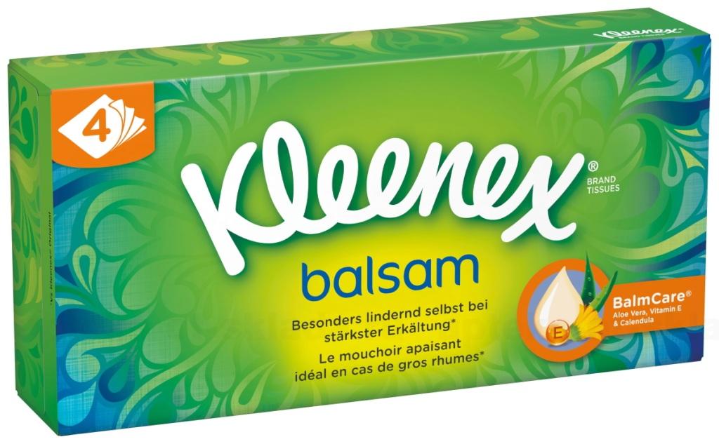 Kleenex бальзам салфетки с алоэ вера/витамин Е/календула N 72