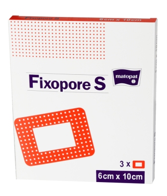 МАТОПАТ Повязка стерильная Fixopore S нетканая с впитывающей прокладкой 6см х 10cм