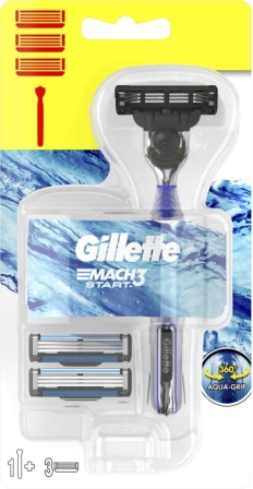 Gillette Mach3 Start станок для бритья +3 кассеты