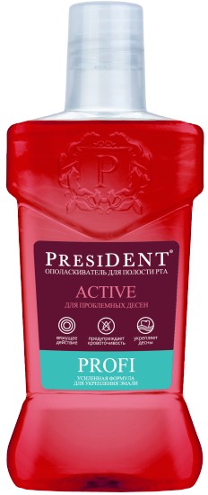 Президент ополаскиватель для полости рта фл 250мл Актив