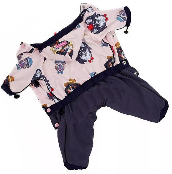 Дождевик для собак девочек розовый мистер пес р.12chh