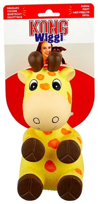 Игрушка жираф для собак Kong wiggi большой 22х12см