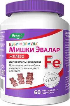 Бэби Формула Мишки Железо пастилки жеват N 60