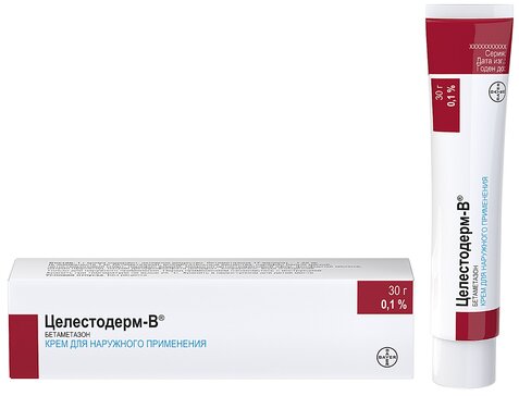 Целестодерм В крем 0.1% 30г N 1