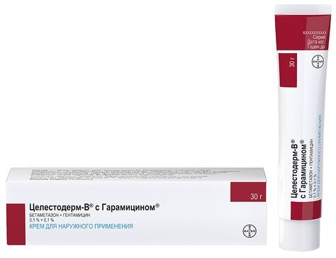 Целестодерм В с гарамицином крем 30г N 1