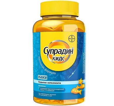 Супрадин Кидс Рыбки паст. жев. 4 г N30