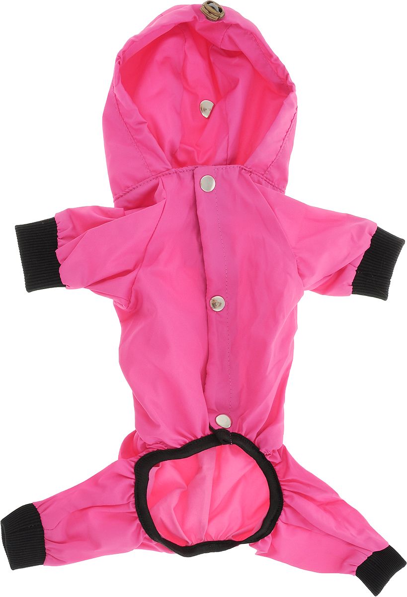 Дождевик для собак девочек розовый р.b1