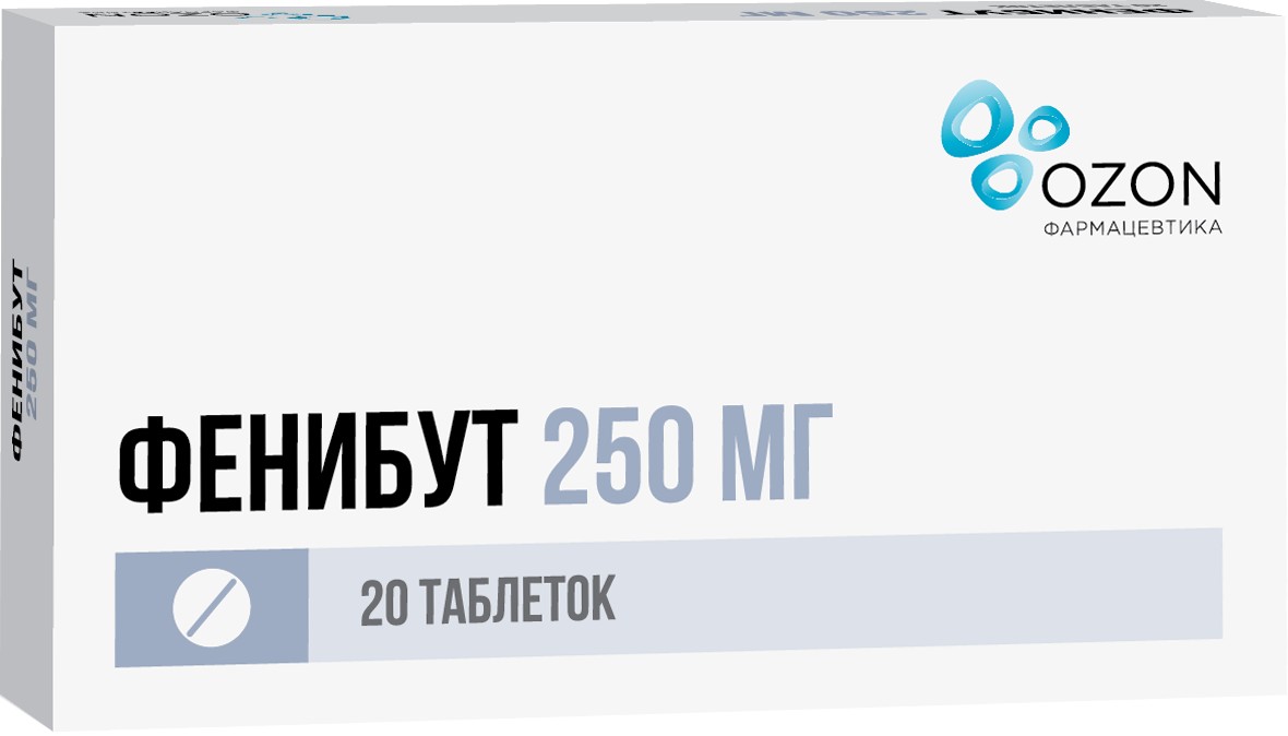 Фенибут Озон тб 250 мг N 20