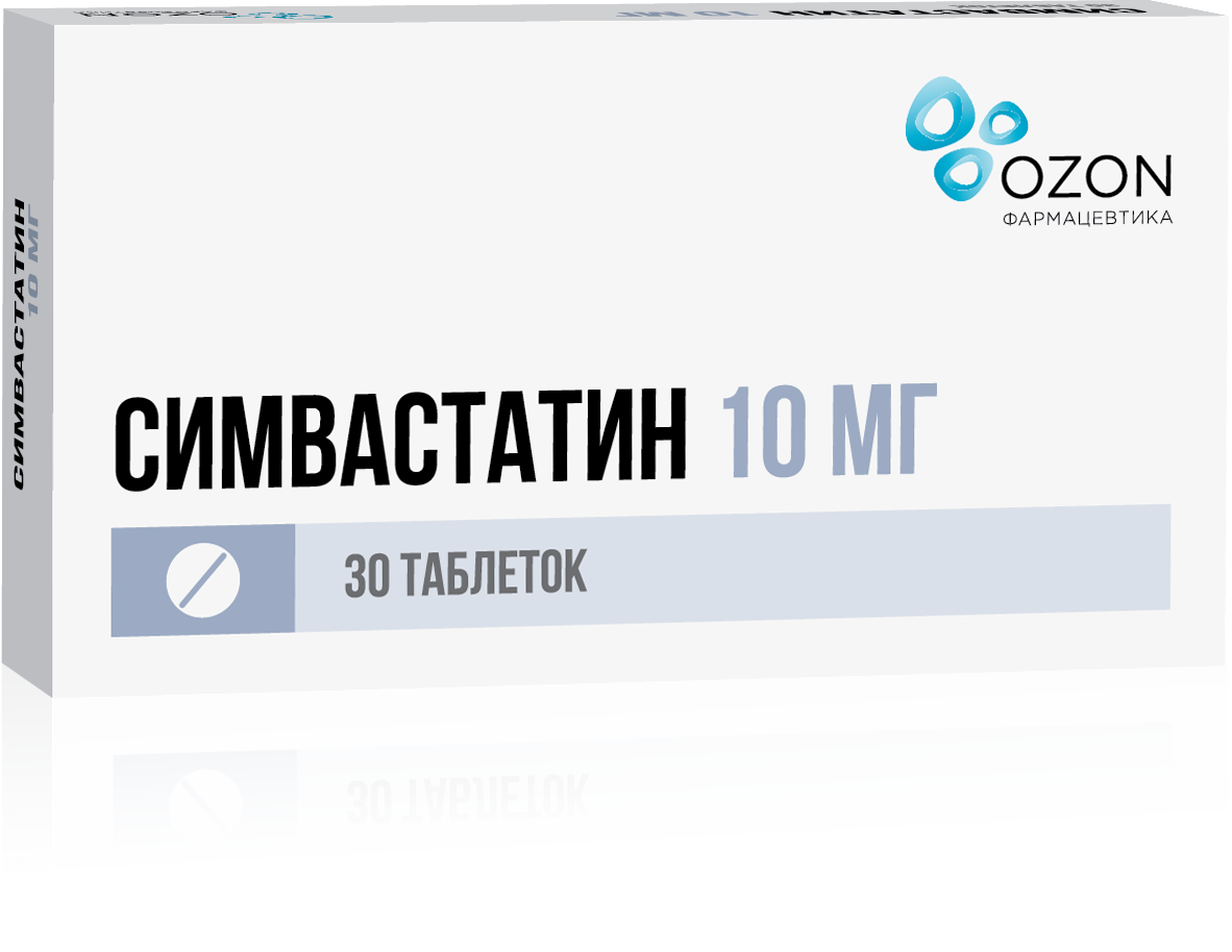 Симвастатин Озон тб п/о плен 20мг N 30