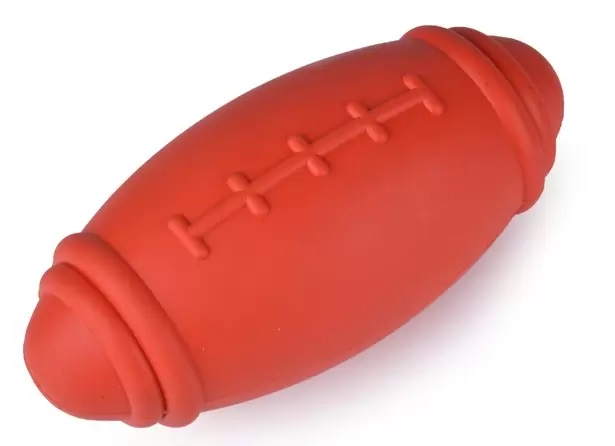 Игрушка мяч регби антивандальный для собак Nunbell микс каучук 495 г 15х7.5см 10922-5554