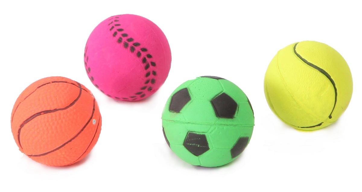 Игрушка мяч спортивный для собак Шурум-бурум набор 4см n4