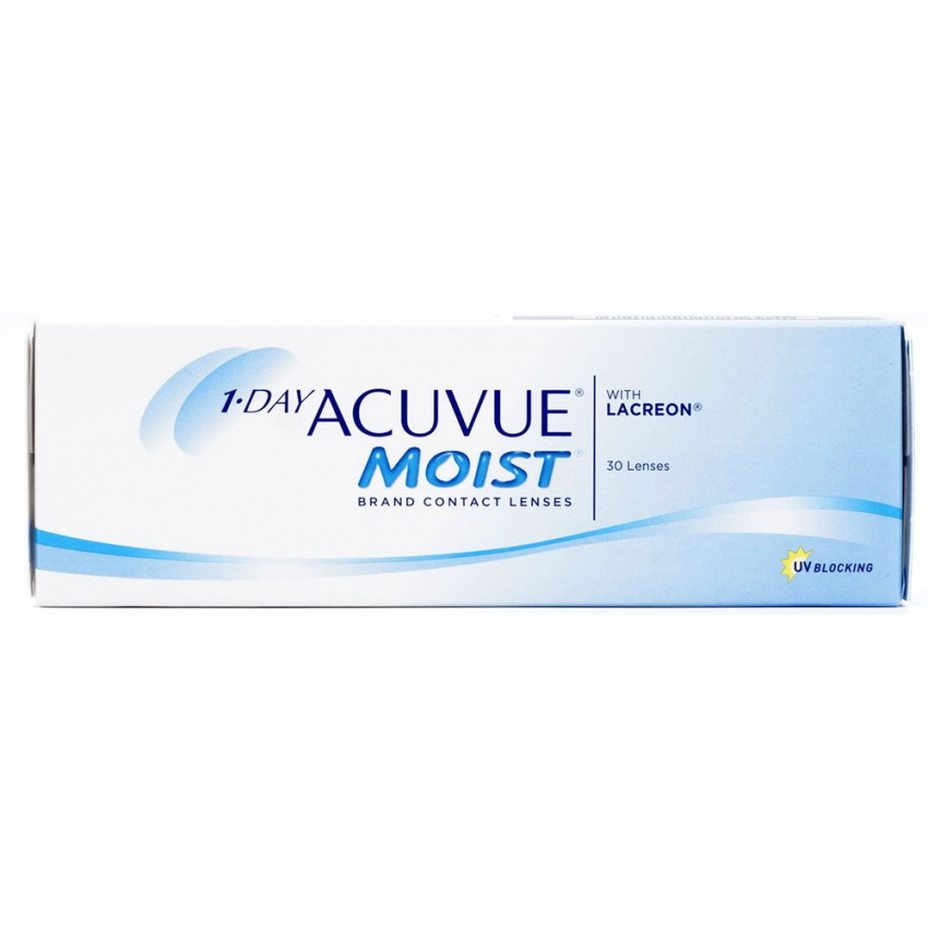 Линзы контактные 1 Day Acuvue MOIST 9.0/ -0.75 N 30
