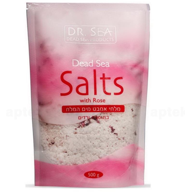Dr.Sea соль мертвого моря с лепестками роз 500г