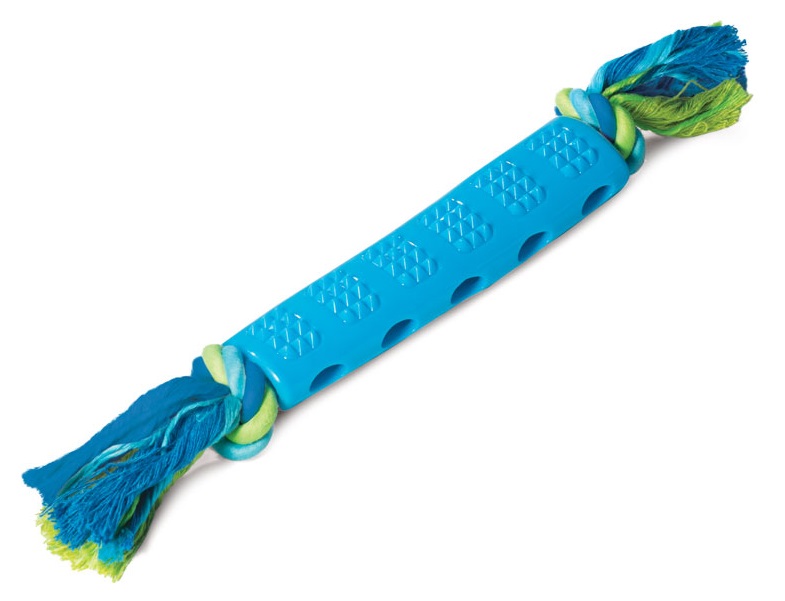 Игрушка палка с шипами с веревкой для собак Triol термопластичная резина 18/35см