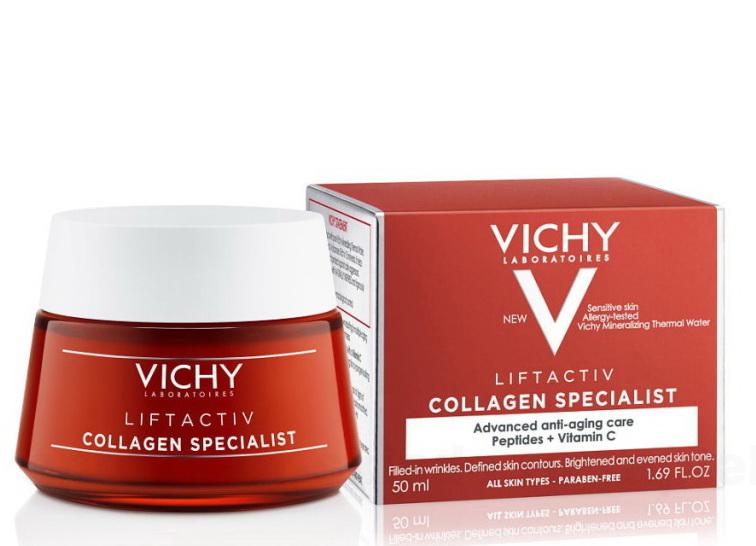 Vichy ЛифтАктив коллаген дневной крем пептиды I и II типов+витамин С 50мл