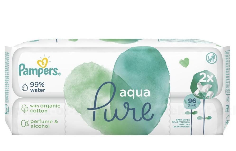 Салфетки влажные Pampers детские Aqua Pure N 96