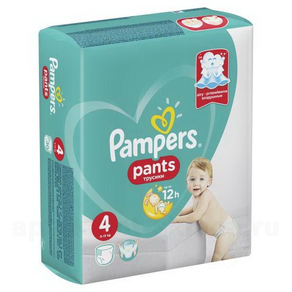 Подгузники-трусики Pampers Pants 9-15 кг (размер 4) N 46