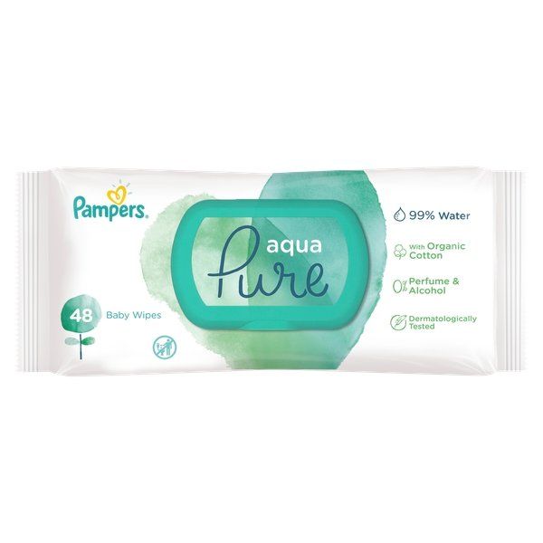 Салфетки влажные Pampers детские Aqua Pure N 48