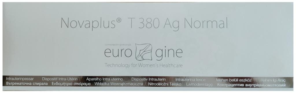 Спираль в/маточ Eurogine DIU Novaplus T 380 Ag (Cu 380+Ag) normal