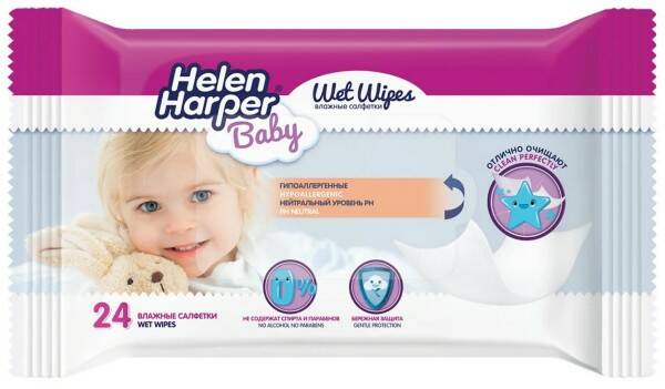 Салфетки влажные Helen Harper Baby N 24