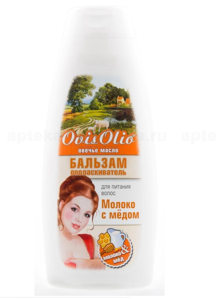 OvisOlio Овечье масло шампунь для питания волос молоко с медом 400мл