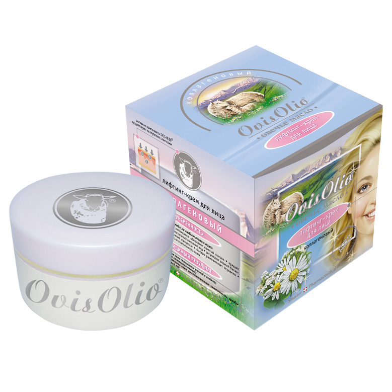 OvisOlio Овечье масло лифтинг-крем для лица коллагеновый 50г