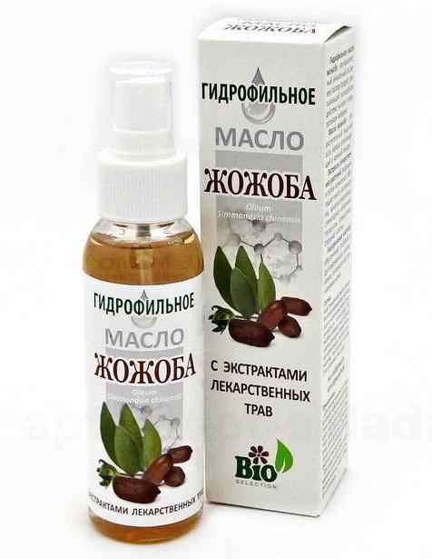 Гидрофильное масло жожоба для кожи и волос с экстрактом лекарственных трав 100мл