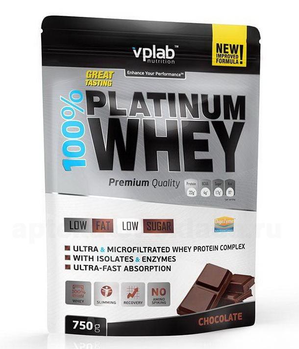 Протеин 100% Platinum Whey со вкусом шоколада 750г пакет