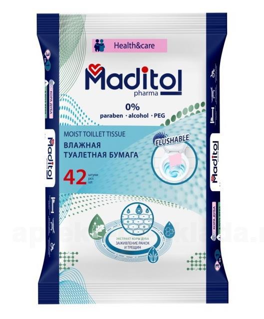 Maditol влажная туалетная бумага N 42