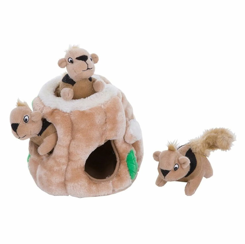 Игрушка-головоломка для собак Outward hound hide-a-squirrel спрячь белку малая 12см