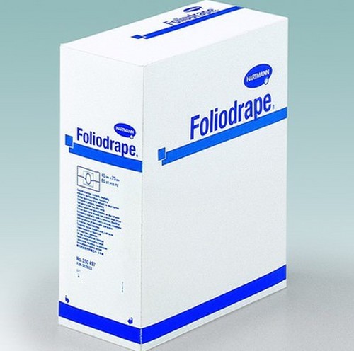 Hartmann Foliodrape Protect простынь двухслойная неадгезивные стерильная 50х50см